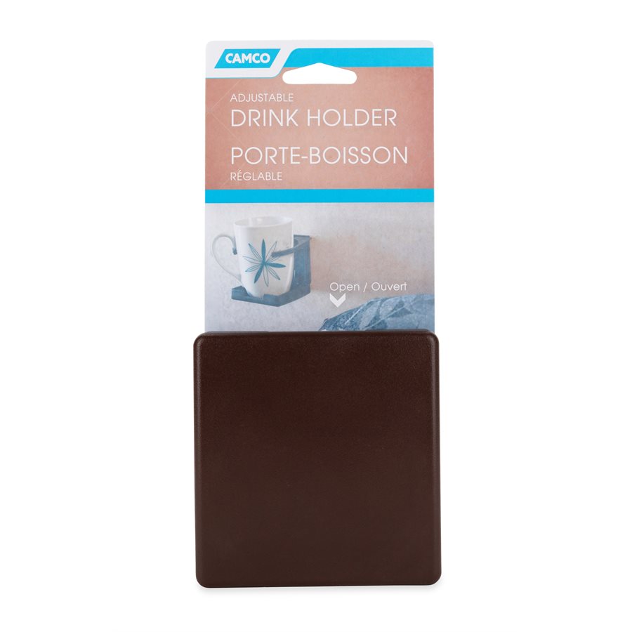 CAMCO ADJUST DRINK HOLDER BROWN