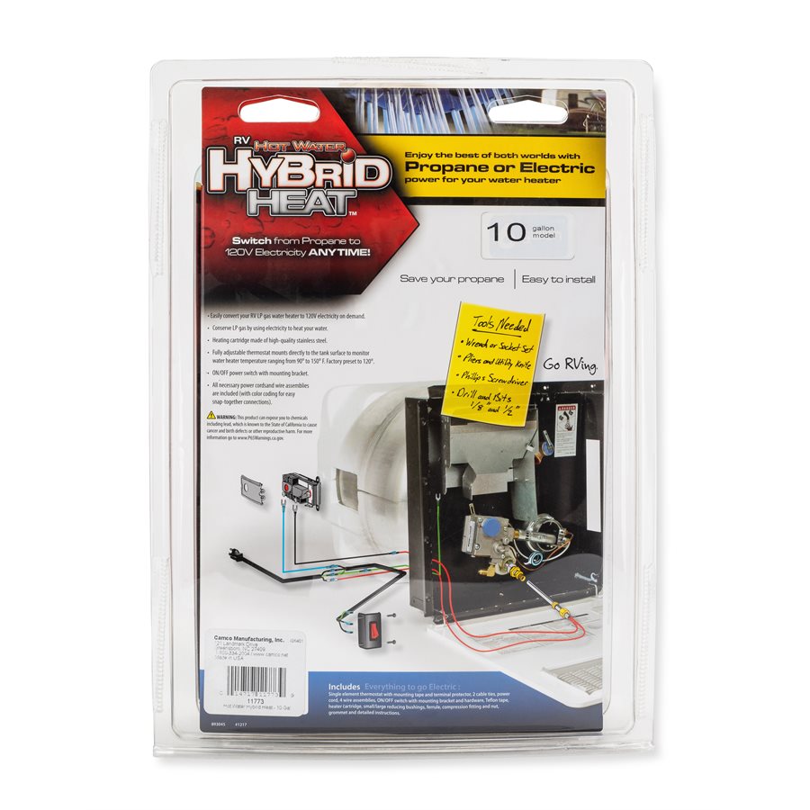 Camco Hot H2O Hybrid Heat 10Gal