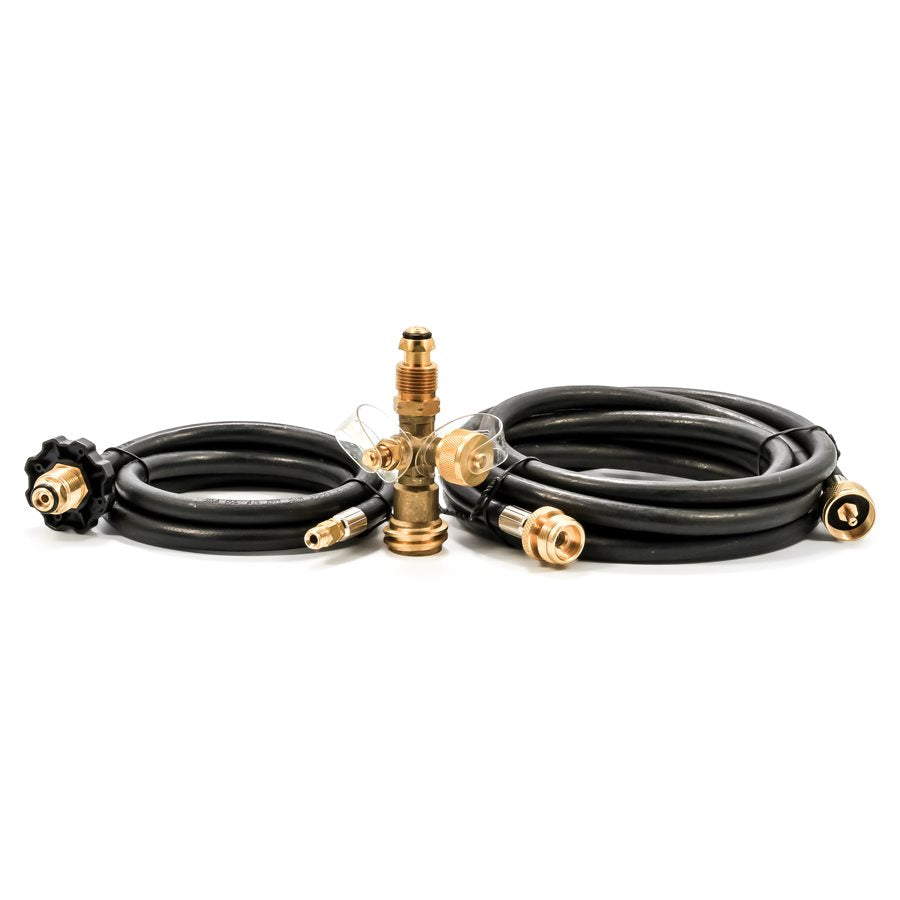 CAMCO BRASS TEE W/ 4PTS / 5' & 12' HOSES