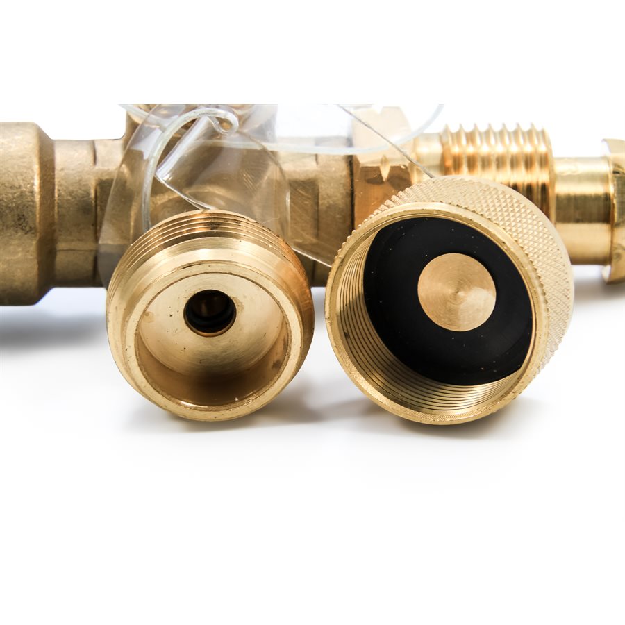 CAMCO BRASS TEE W/ 4PTS / 5' & 12' HOSES