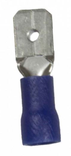 WirthCo 80828 Wire Terminal End; 1/4 Inch Vinyl Insulated Male Quick Disconnect; 16-14 Gauge Wire; Pack Of 25