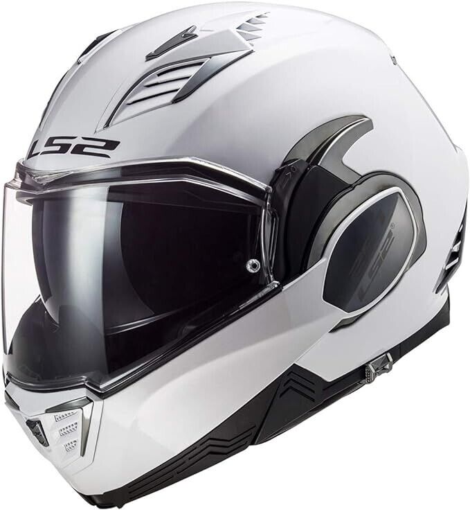 LS2 Helmets Valiant II Modular Helmet Size XXXL Gloss White