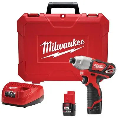 Milwaukee Tool M12 1/4" Hex Impact Driver Kit