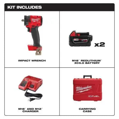 Milwaukee Tool M18 FUEL 3/4" High Torque Impact Wrench w/ ONE-KEY with Friction Ring Kit