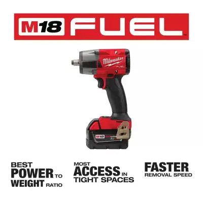 Milwaukee Tool M18 FUEL 1/2 " Mid-Torque Impact Wrench w/ Friction Ring Kit