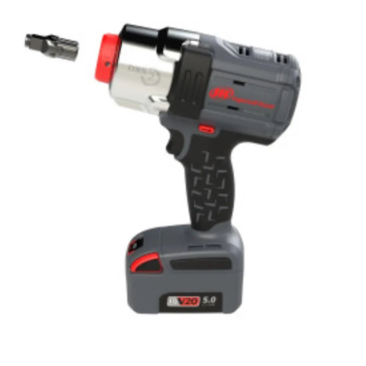 Ingersoll Rand DXS2 1/2 Inch 20V Cordless Impact Wrench 2 Battery Kit, 1500 ft-lb, Friction Ring Retainer, Pistol
