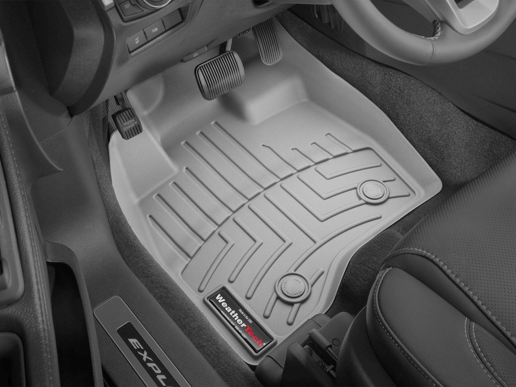 2015-2018 Ford F-150-Weathertech Floor Liners-Full Set 1st Row Bucket Seating (Includes 1st and 2nd Row)-Fits Supercrew Models Only-Black