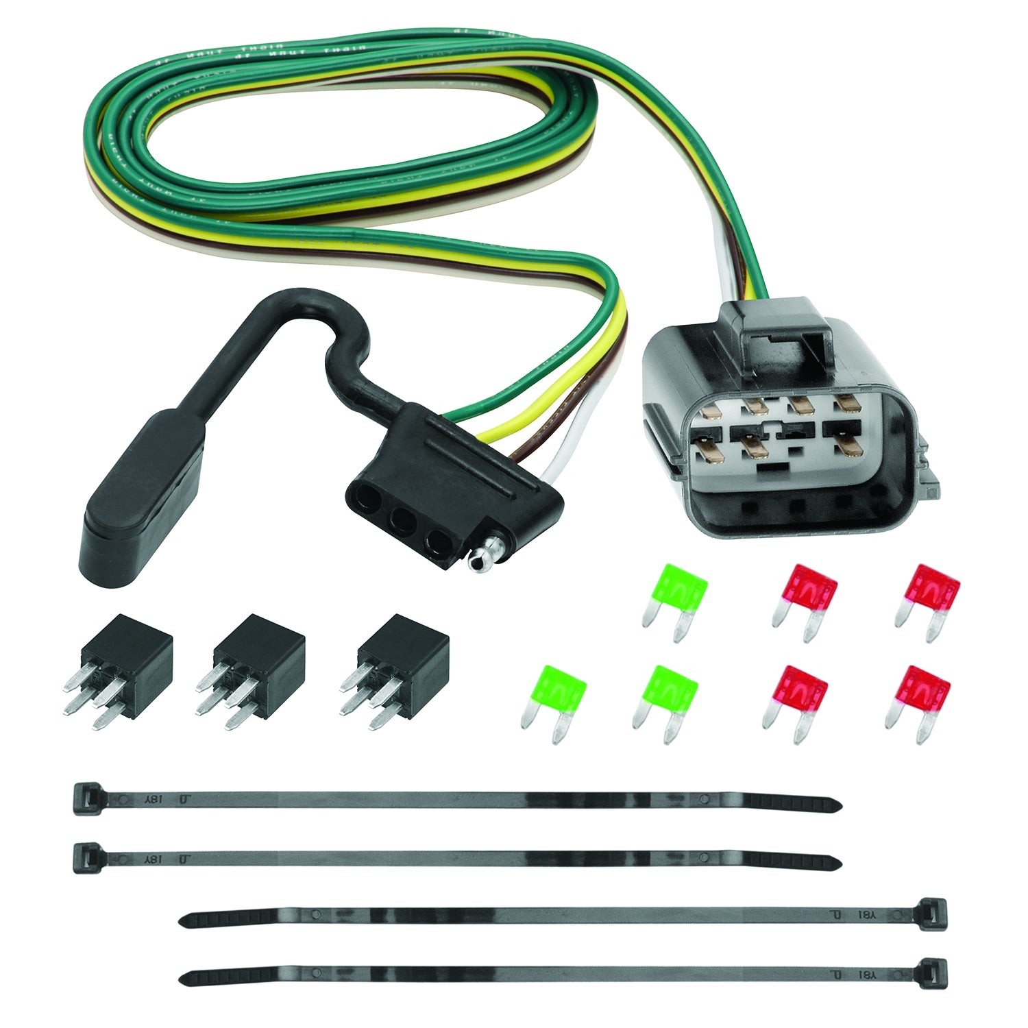 Tow Ready 4-Piece Wiring Harness For Buick Enclave, Chevrolet Traverse, Gmc Acadia, Gmc Acadia Limited