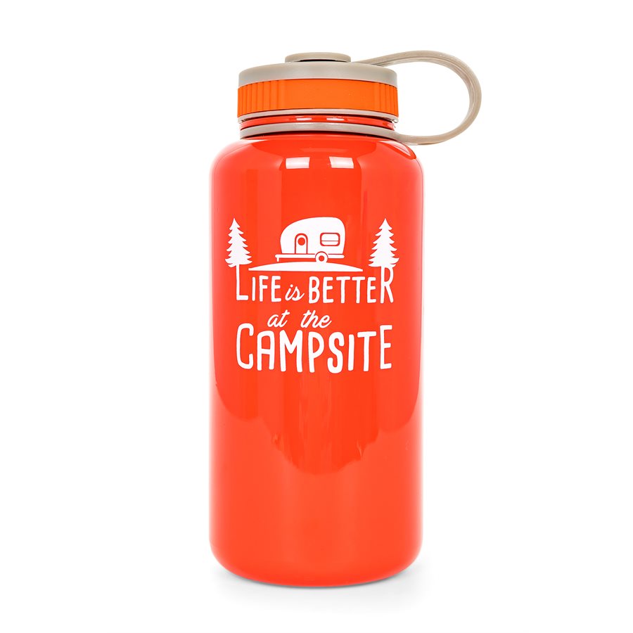 Camco Libatc  Water Bottle  Opaque Red