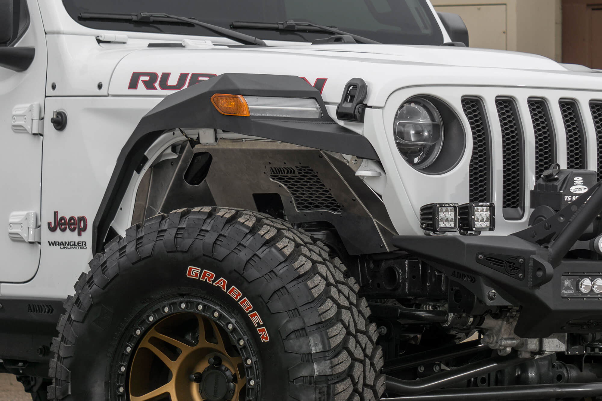 Addictive Desert Design Rock Fighter Front Inner Fenders For Jeep Wrangler Jl