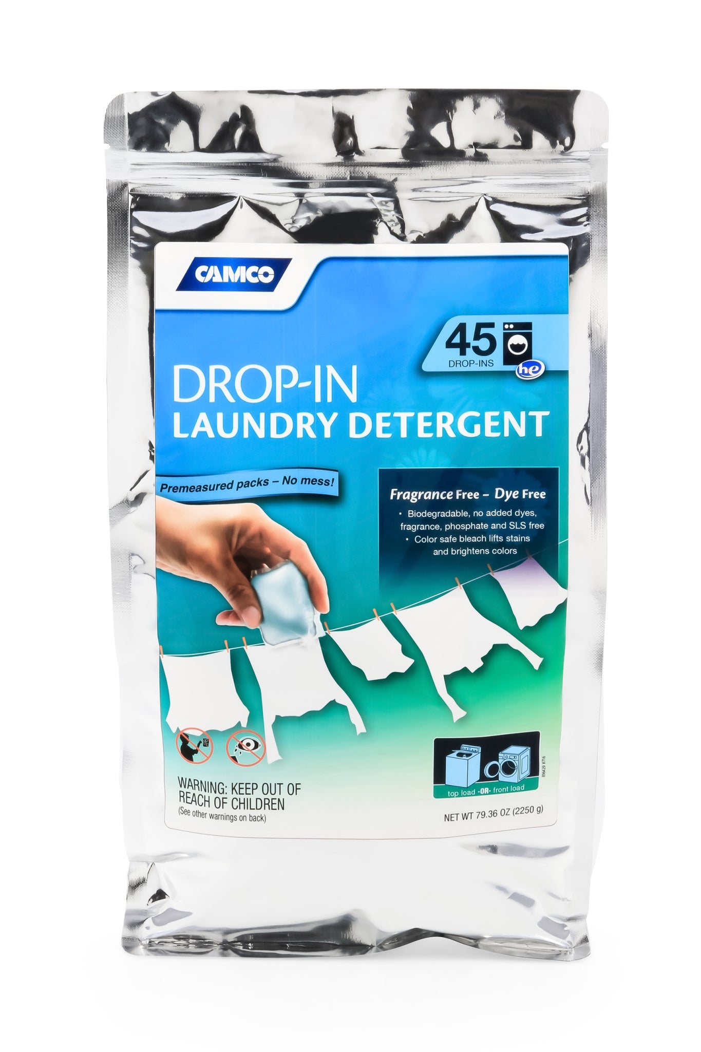 Camco Laundry Detergent Drop-Ins  45/Bag