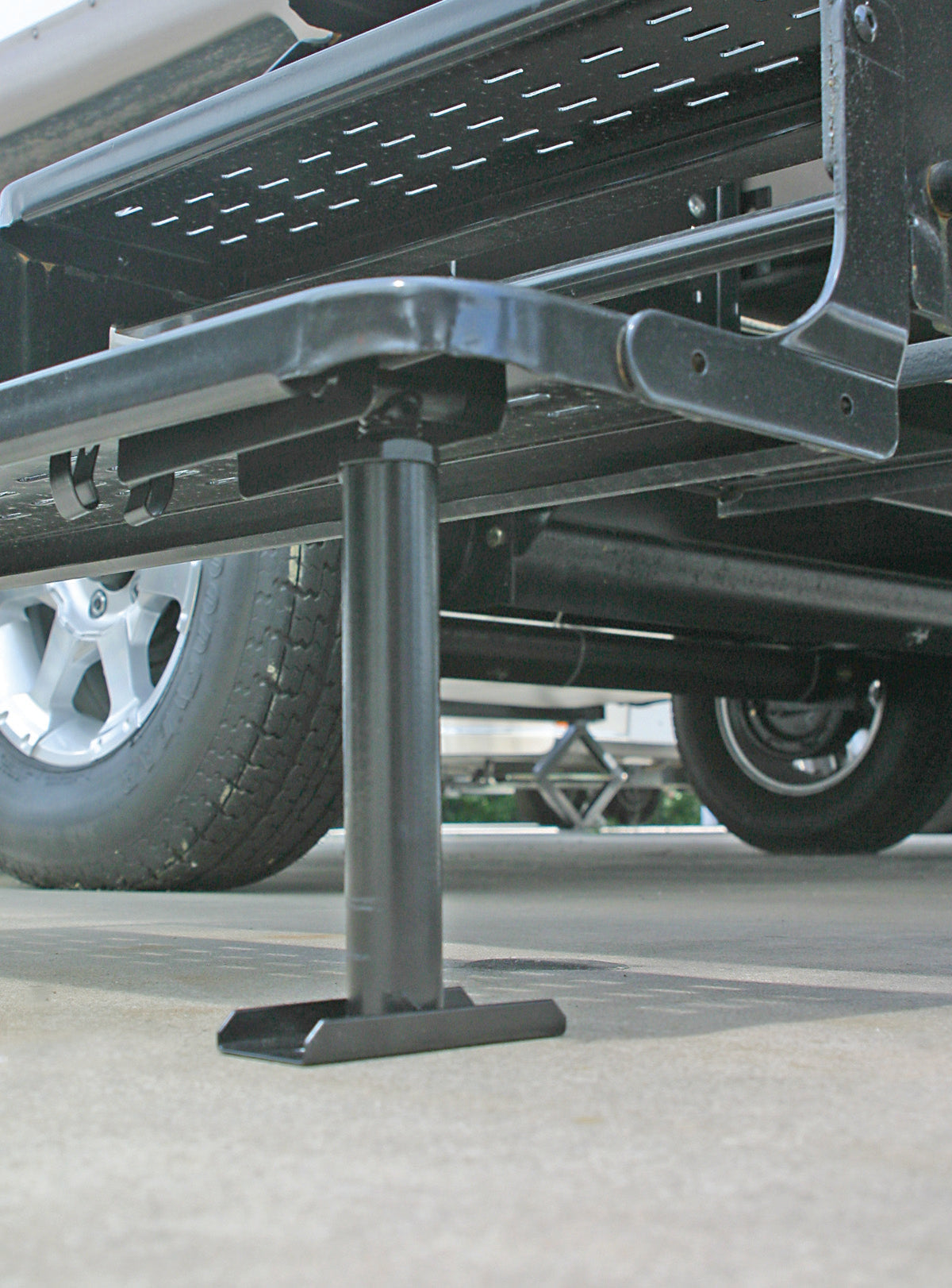 CAMCO 43671 Self Stor RV Step Brace | Provides Additional RV Step Stability | 1,000lb Weight Rating