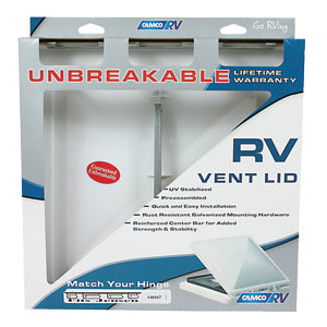 CAMCO LID VENT LINE ELIXR WHITE UNBREAKABLE