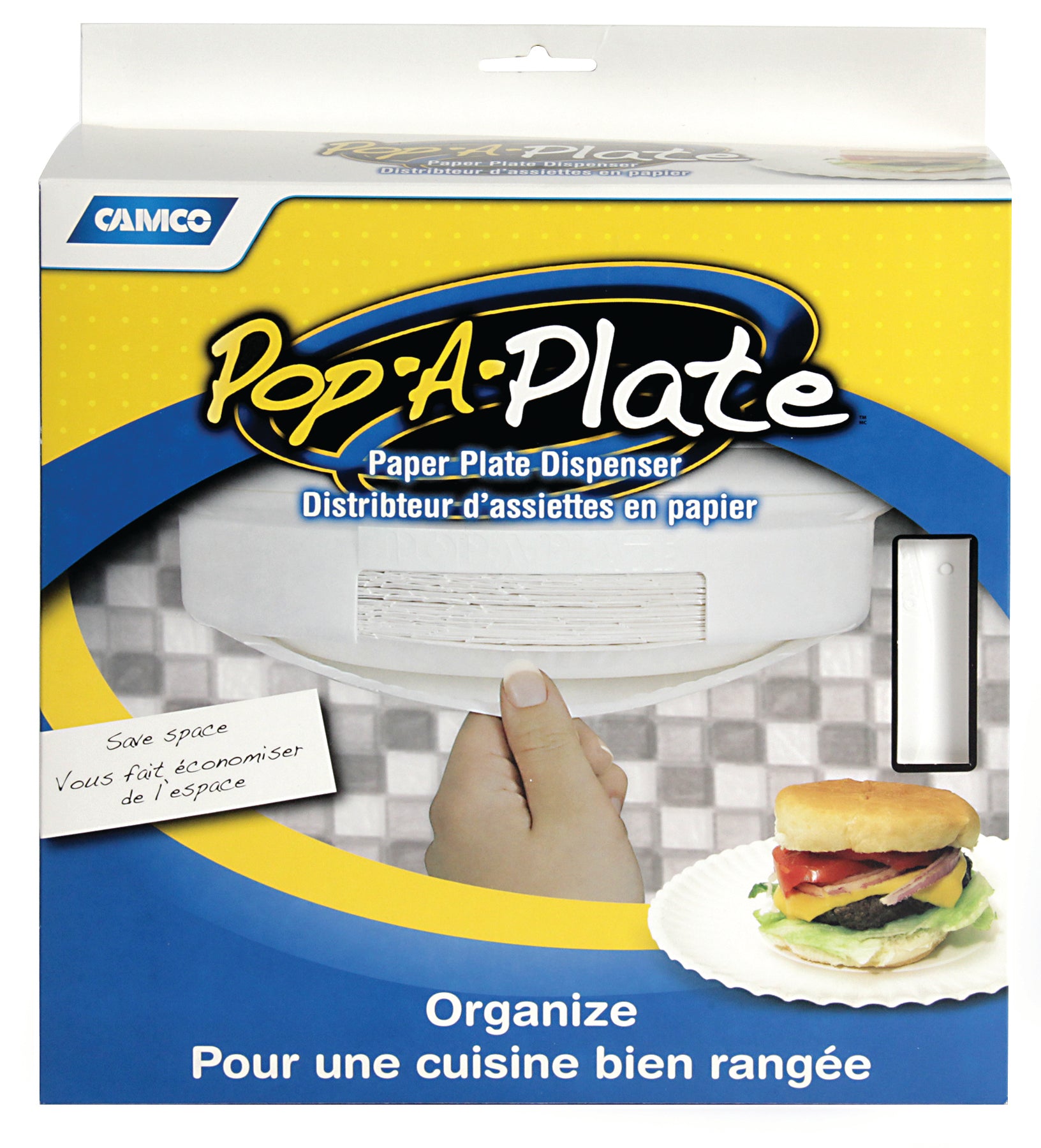 POP-A-PLATE, 9IN, WHITE