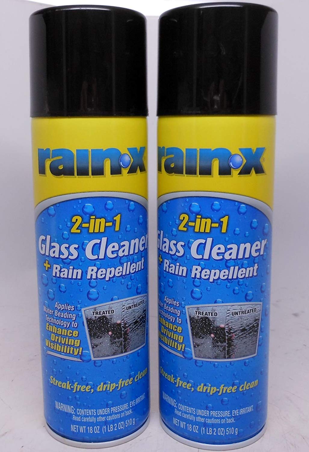 Rain X 5080233 18 Oz 2-In-1 Foaming Glass Cleaner & Rain Repellent